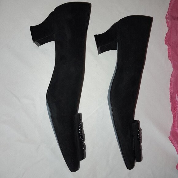 Thierry Rabotin Black Suede Pumps - Picture 11 of 16